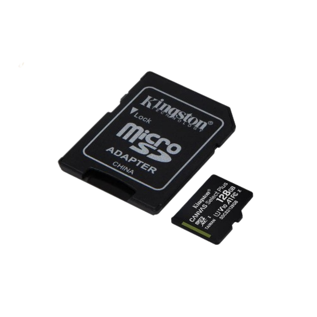 Kingston Canvas Select Plus microSD Card SDCS2/128 GB Class 10 (SD Adapter Included)