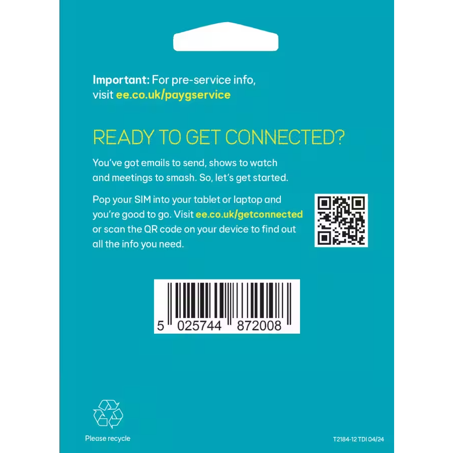 EE 120GB Data Sim