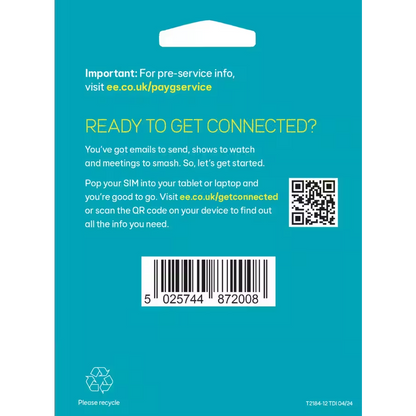 EE 120GB Data Sim