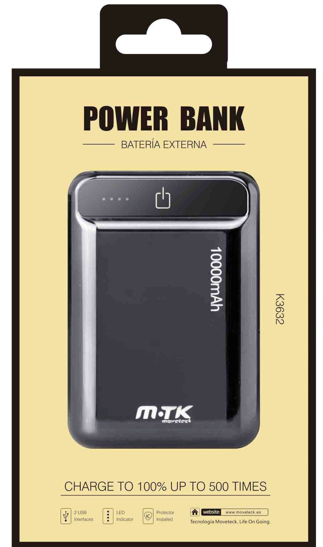 EUROSEDICO External Battery Power Bank 10,000 mAh Real Charges 100% Many Times