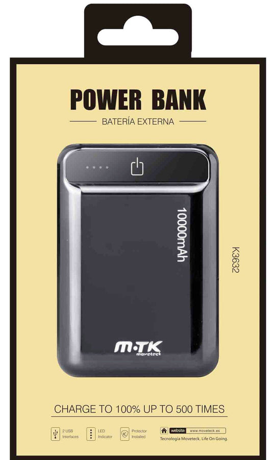 EUROSEDICO External Battery Power Bank 10,000 mAh Real Charges 100% Many Times