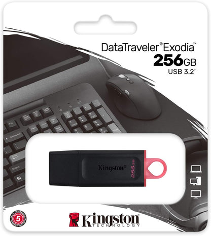 Kingston DataTraveller Exodia DTX/256GB Flash Drive USB 3.2 Gen 1 - with Protective Cap