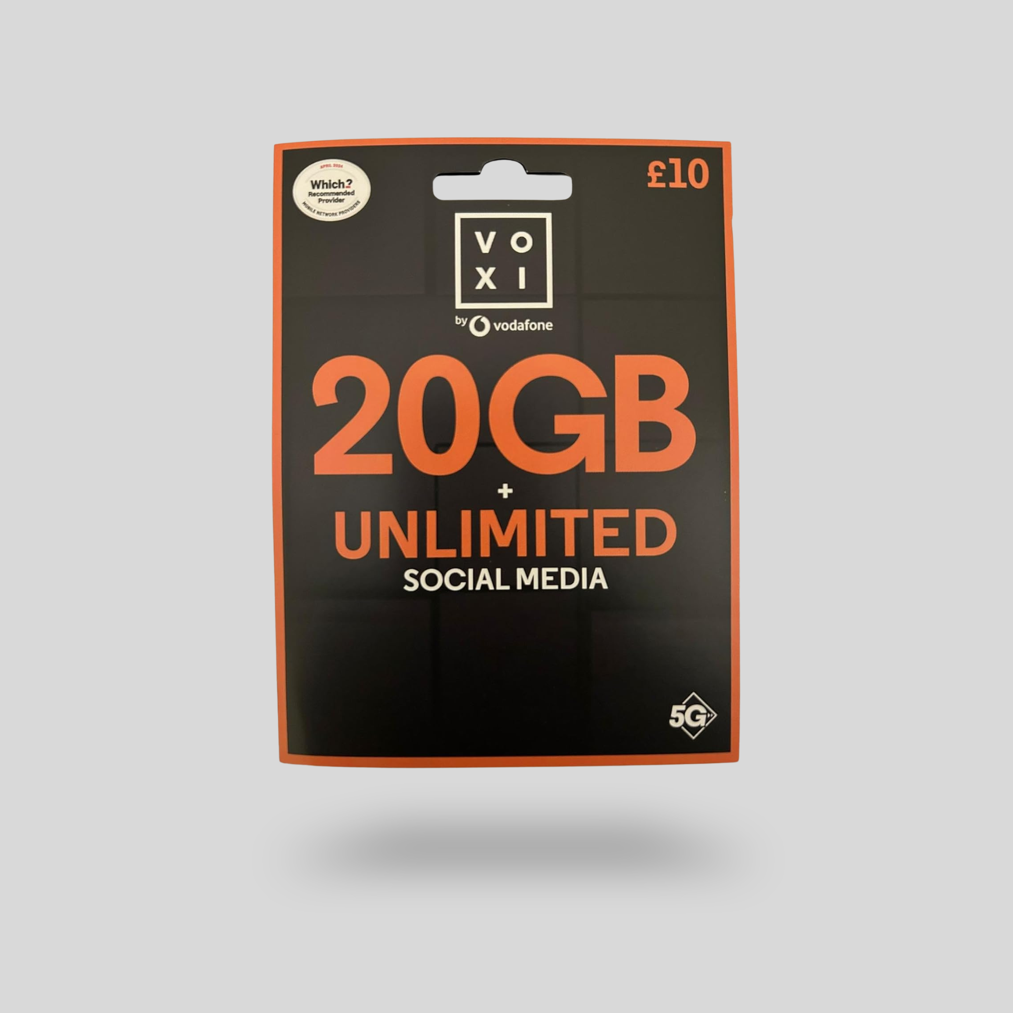 VOXI 20GB Unlimited Social SIM