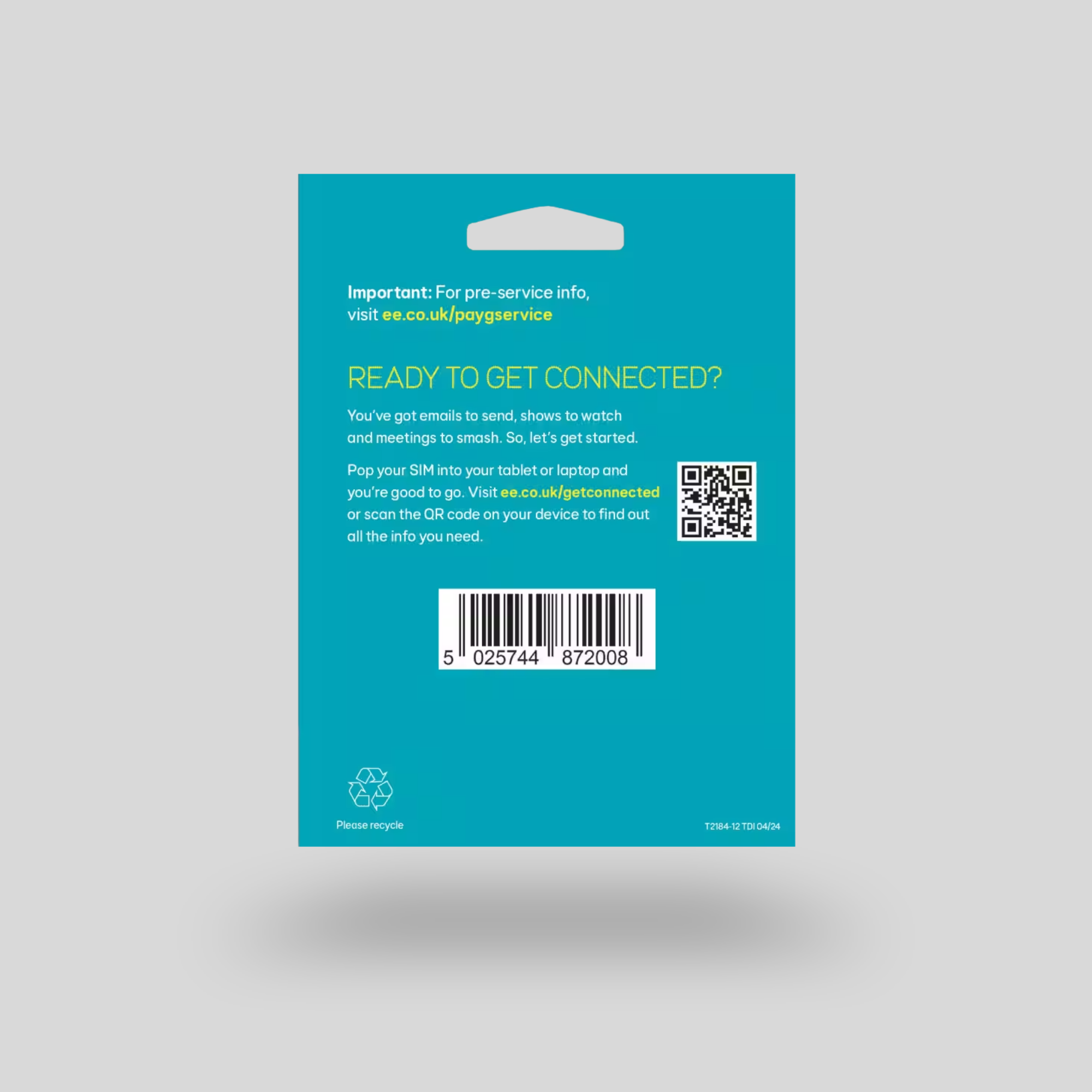 EE 120GB Data Sim